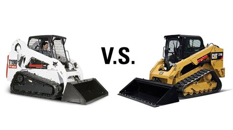 tracked skid steer size comparison|bobcat vs cat track loader.